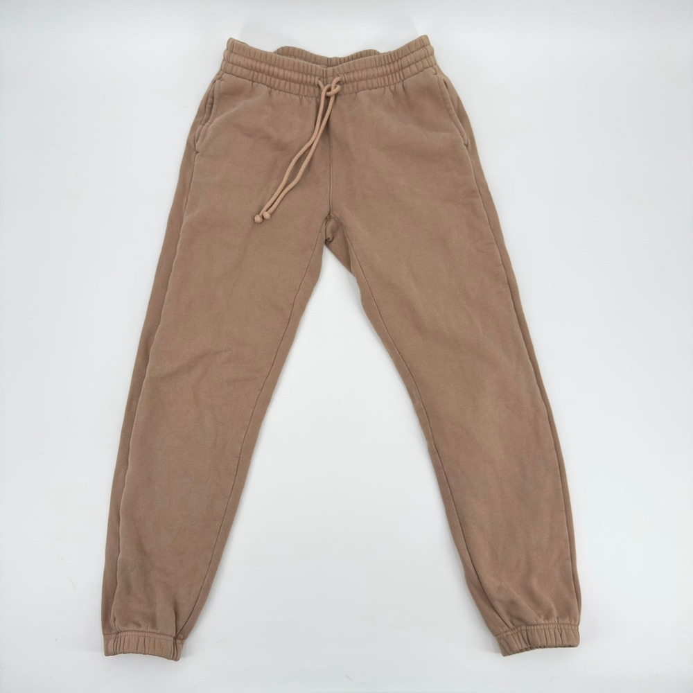 Tna Aritzia Cozy Fleece Mega Sweatpants Tan High Rise Joggers XS